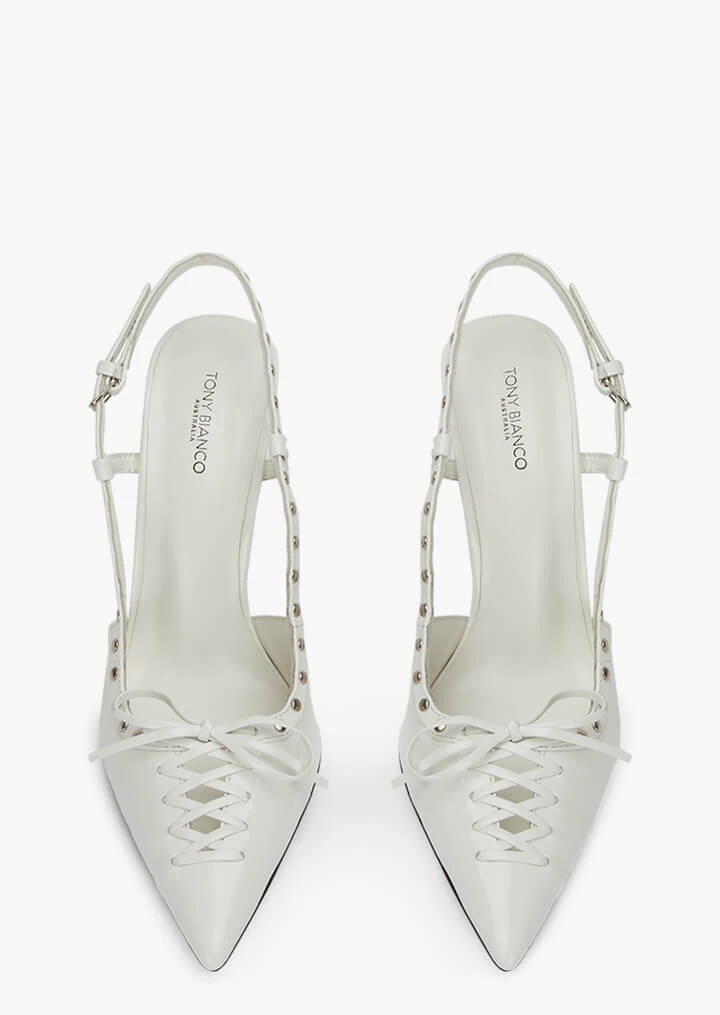 Graff White Hi Shine Heels 4 Graff White Hi Shine Heels - Image 2