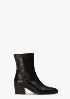 Gram Black Nappa Ankle Boots