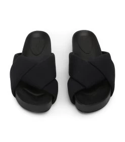 Groove Black Lycra Sandals 11 Groove Black Lycra Sandals -Tony Bianco Sales groove black lycra sandals 1288 2