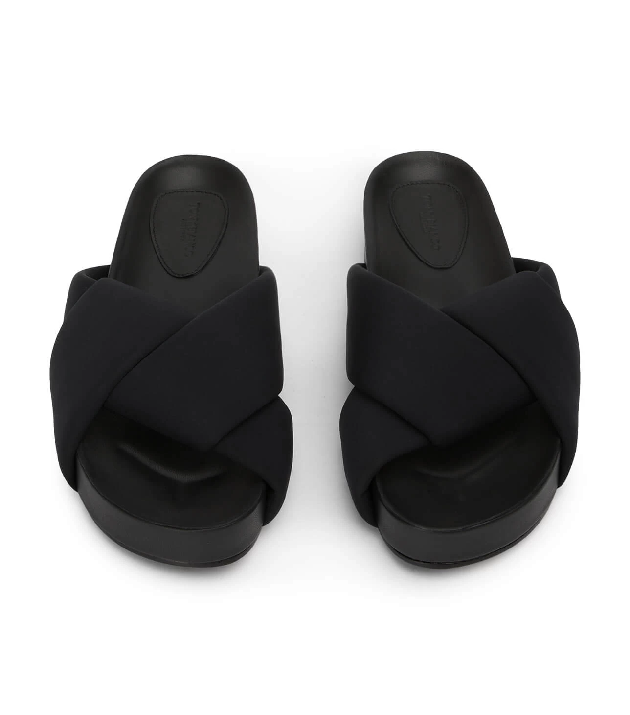 Groove Black Lycra Sandals 6 Groove Black Lycra Sandals - Image 4