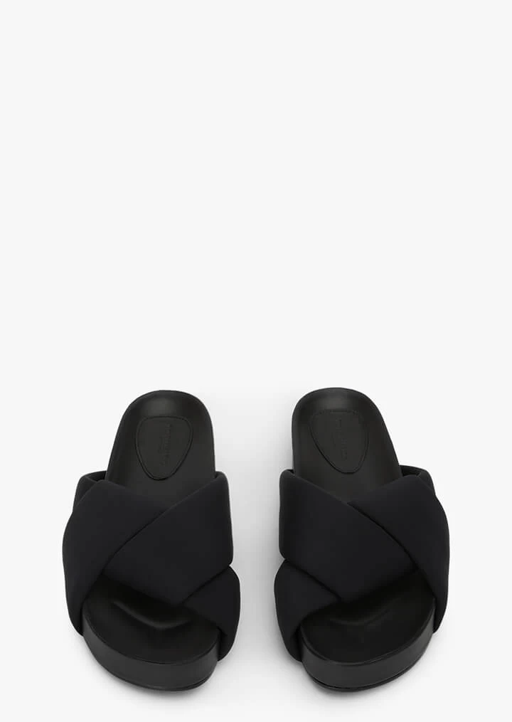 Groove Black Lycra Sandals 4 Groove Black Lycra Sandals - Image 2