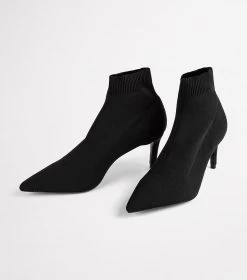 Gwen Black Sock Knit Ankle Boots -Tony Bianco Sales gwen black sock knit ankle boots 1288 2