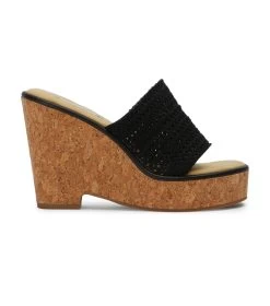 Harlow Black Crochet Wedges -Tony Bianco Sales harlow black crochet sandals 1288 1