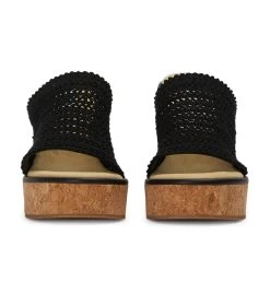 Harlow Black Crochet Wedges -Tony Bianco Sales harlow black crochet sandals 1288 3