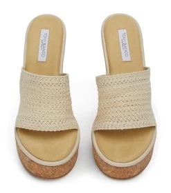 Harlow Natural Crochet Wedges -Tony Bianco Sales harlow natural crochet sandals 1288 2