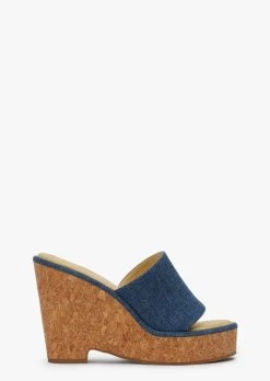 Harlow Vintage Denim Wedges