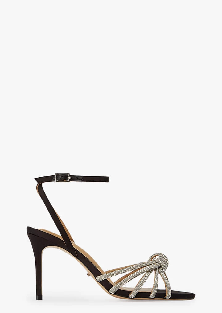 Helena Black Satin Heels 3 Helena Black Satin Heels