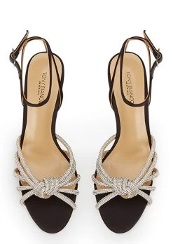 Helena Black Satin Heels 12 Helena Black Satin Heels -Tony Bianco Sales helena black satin heels 720 2