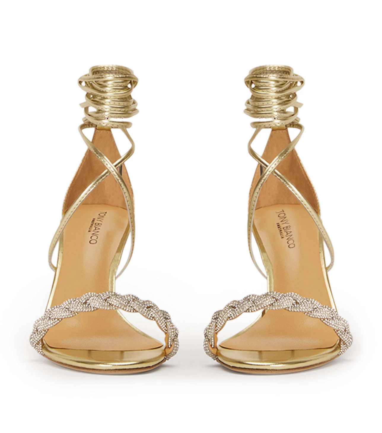 Henley Gold Nappa Metallic Heels 9 Henley Gold Nappa Metallic Heels - Image 7