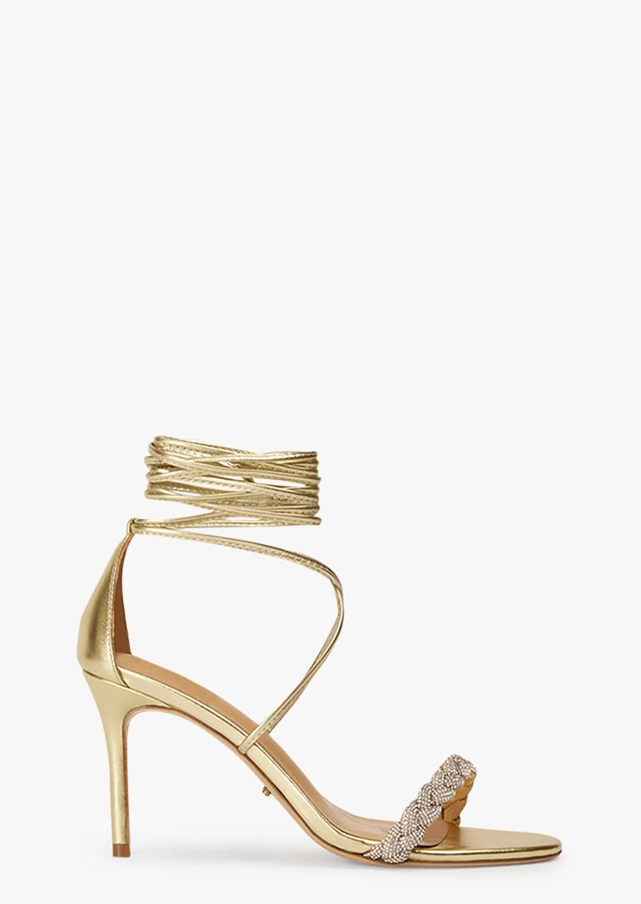 Henley Gold Nappa Metallic Heels 3 Henley Gold Nappa Metallic Heels