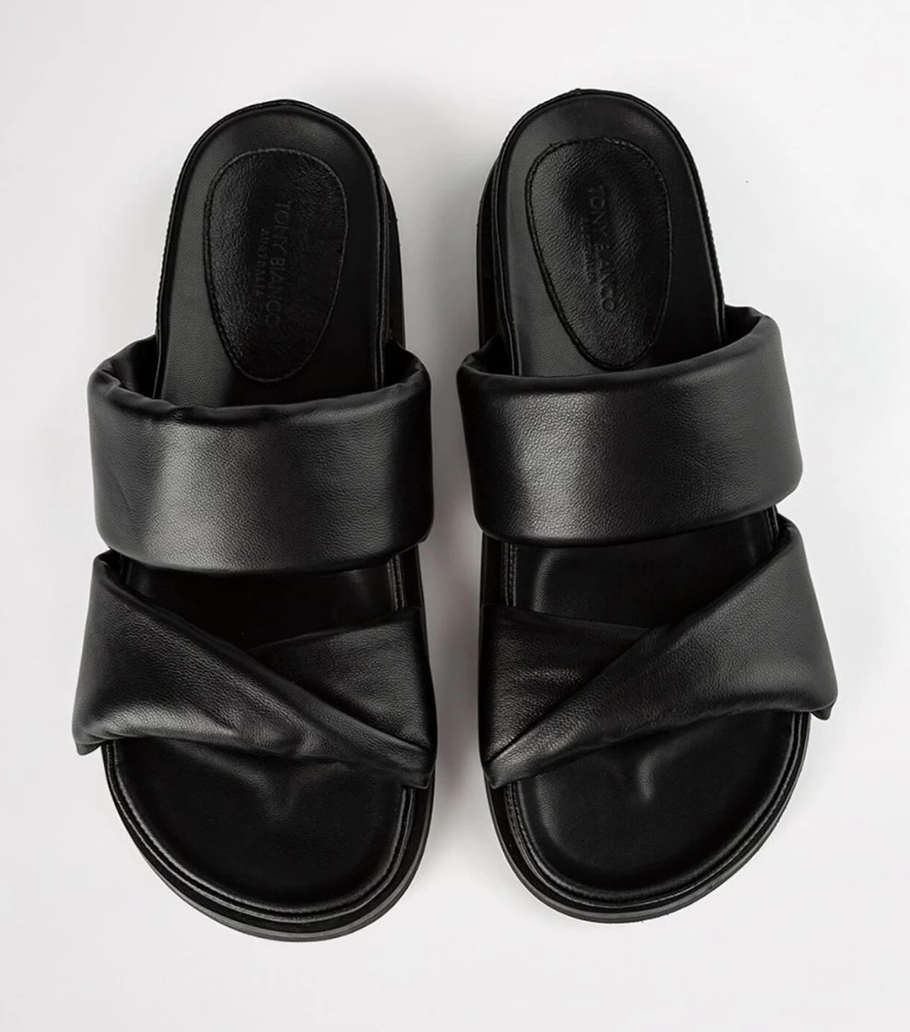 Henry Black Nappa Sandals 6 Henry Black Nappa Sandals - Image 4
