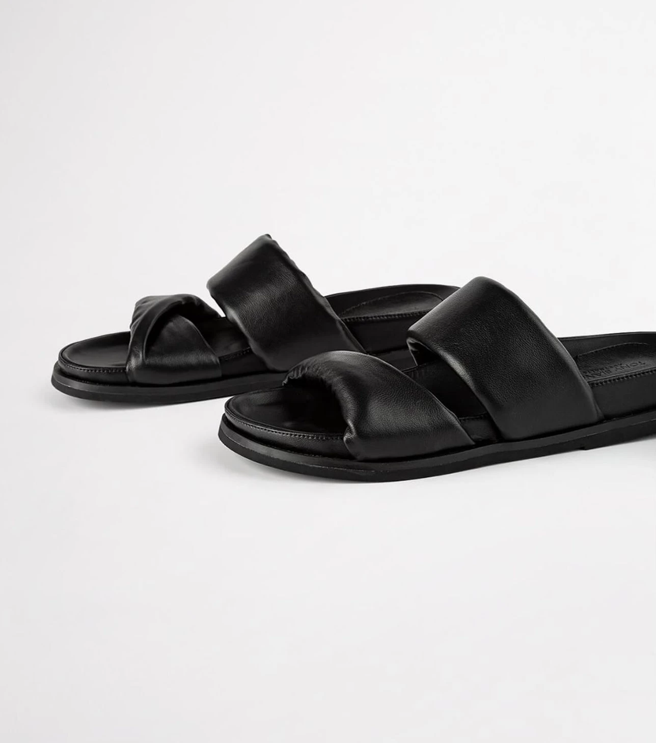 Henry Black Nappa Sandals 9 Henry Black Nappa Sandals - Image 7