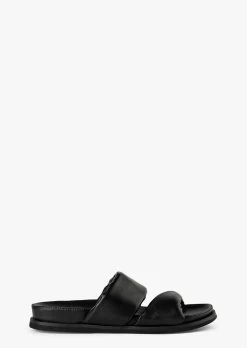 Henry Black Nappa Sandals