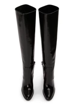Hot Black Hi Shine Calf Boots 12 Hot Black Hi Shine Calf Boots -Tony Bianco Sales hot black hi shine calf boots 720 2