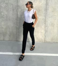 Hunter Black Como Sandals -Tony Bianco Sales hunter black sheep nappa sandals 1288 2