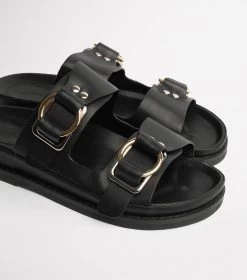 Hunter Black Como Sandals -Tony Bianco Sales hunter como sandals 1288 5