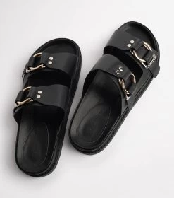 Hunter Black Como Sandals -Tony Bianco Sales hunter como sandals 1288 6