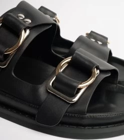 Hunter Black Como Sandals -Tony Bianco Sales hunter como sandals 1288 7