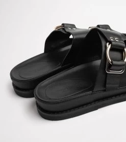 Hunter Black Como Sandals -Tony Bianco Sales hunter como sandals 1288 8