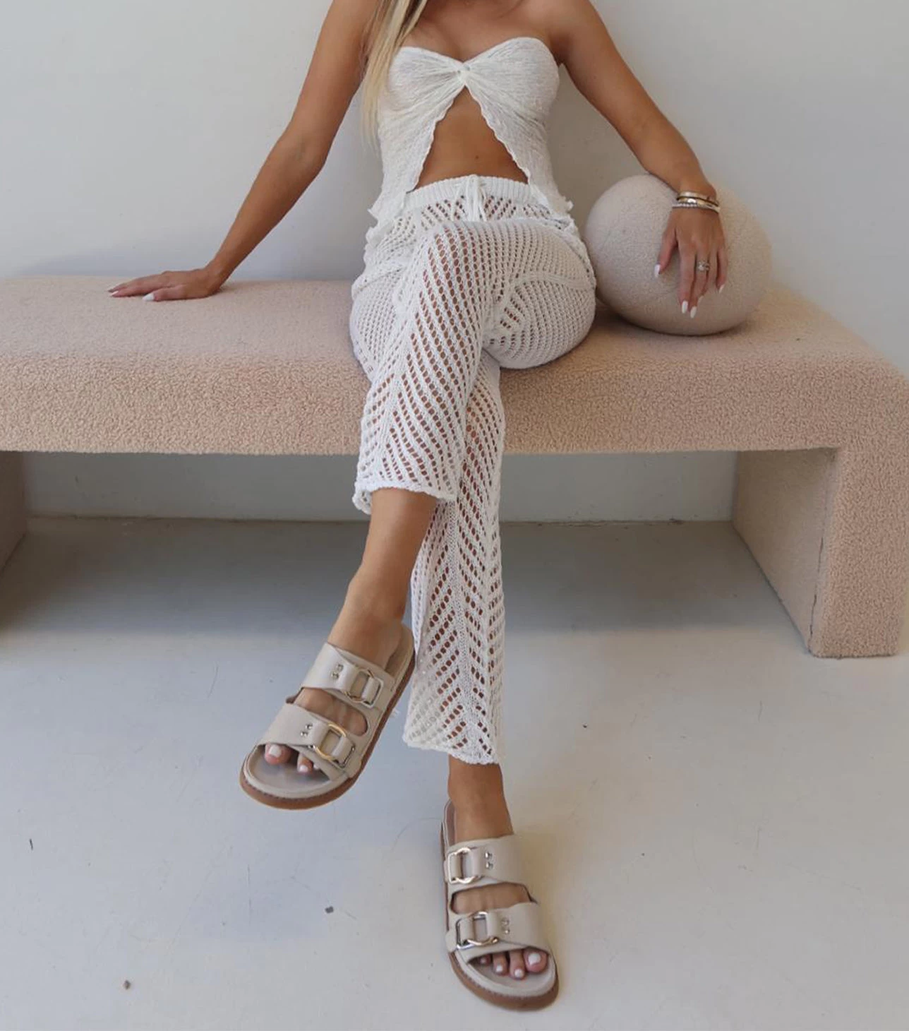 Hunter Vanilla Capretto Sandals 10 Hunter Vanilla Capretto Sandals - Image 8