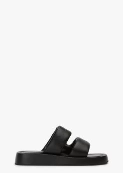 Indiana Black Nappa Sandals