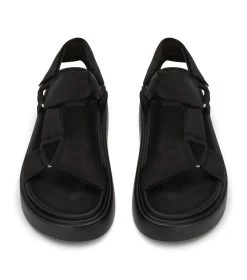 Jacamo Black Nylon Sandals -Tony Bianco Sales jacamo black nylon sandals 1288 2