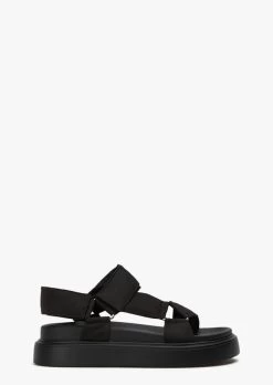 Jacamo Black Nylon Sandals
