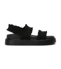 Jerry Black Ruffle Sandals -Tony Bianco Sales jerry black ruffle sandals 1288 1