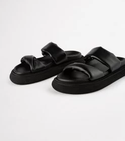 June Black Nappa Sandals -Tony Bianco Sales june black nappa sandals 1288 7
