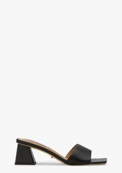 Kamira Black Nappa Heels