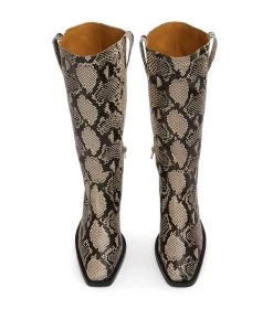 Kastro Ecru Snake Calf Boots -Tony Bianco Sales kastro ecrusnake calf boots 1288 1 2