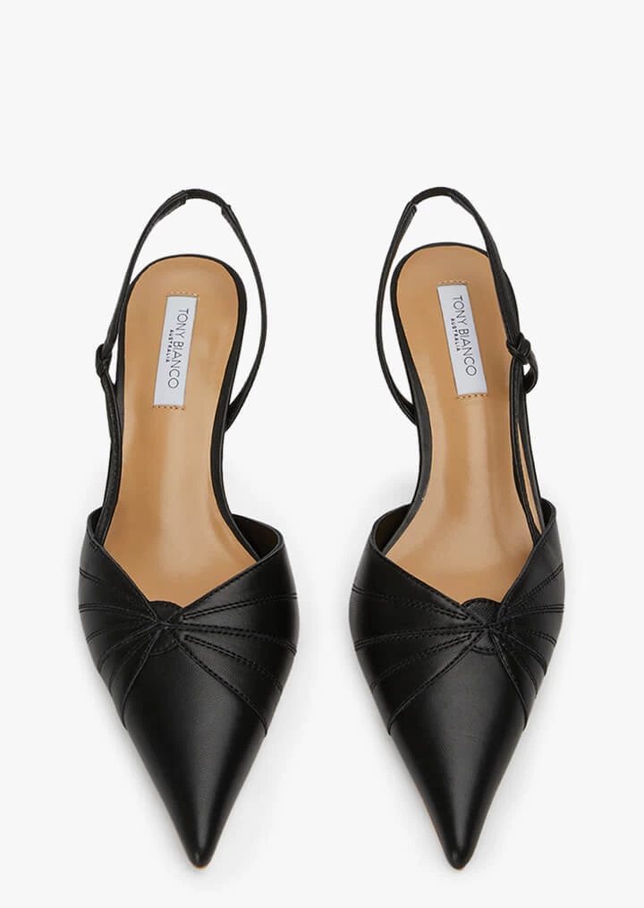 Katy Black Nappa Heels 4 Katy Black Nappa Heels - Image 2