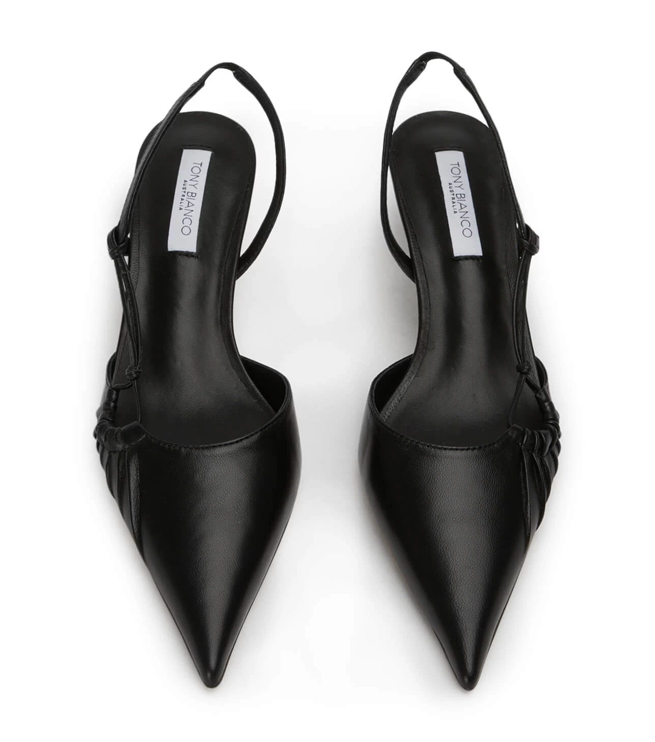Kramer Black Nappa Heels 6 Kramer Black Nappa Heels - Image 4