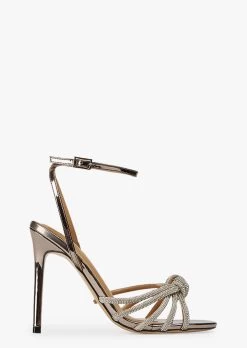 Kyla Gunmetal Shine Heels