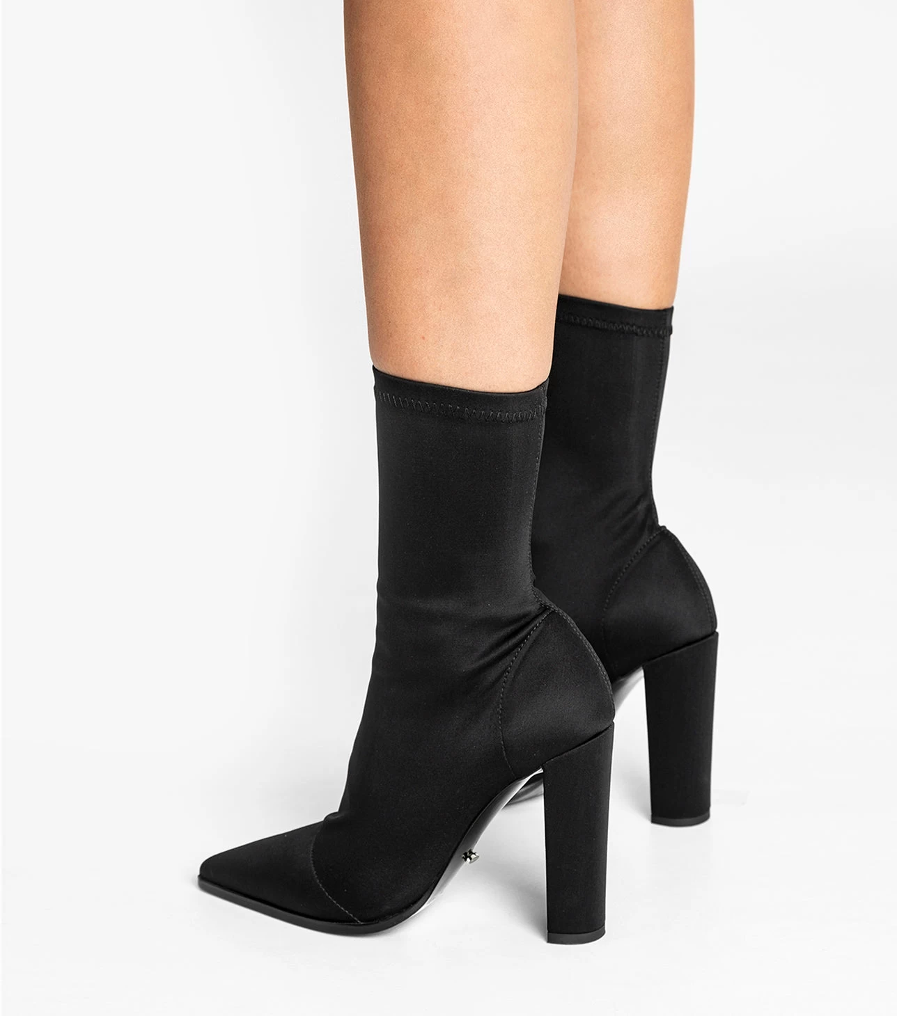 Lila Black Lycra Ankle Boots 7 Lila Black Lycra Ankle Boots - Image 5