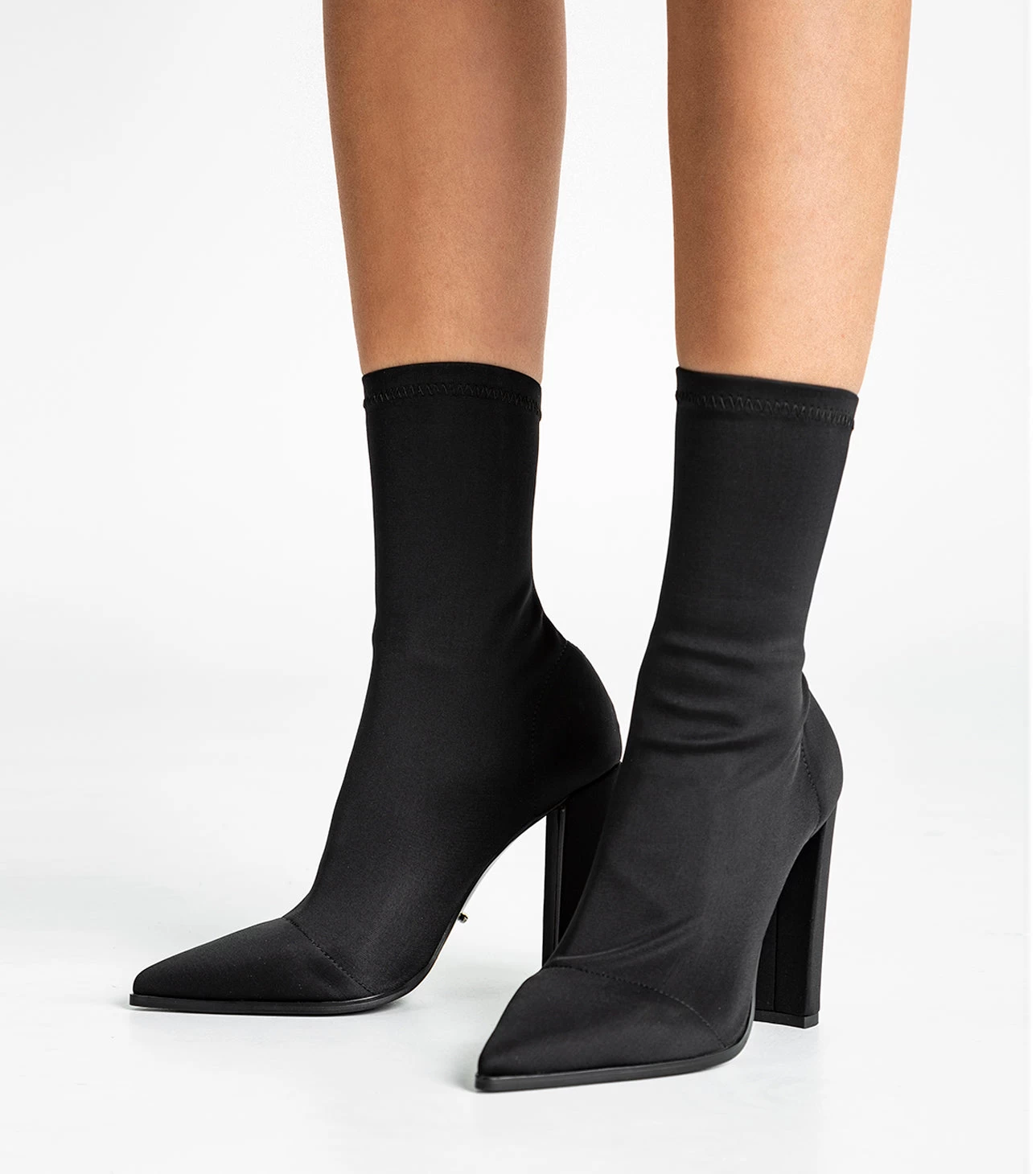 Lila Black Lycra Ankle Boots 8 Lila Black Lycra Ankle Boots - Image 6