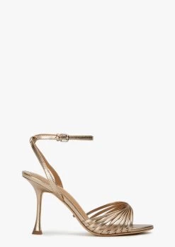 Lixin Amber Nappa Metallic Heels