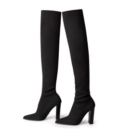 Lucca Black Sock Knit Long Boots -Tony Bianco Sales lucca black sock knit long boots 1288 3