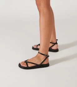 Lucie Black Nappa Sandals 14 Lucie Black Nappa Sandals -Tony Bianco Sales lucie black nappa sandals styled 1288 2