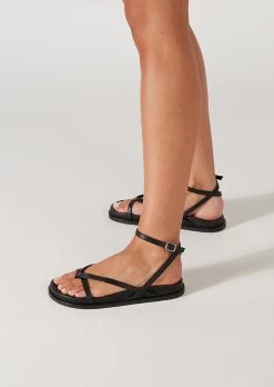 Lucie Black Nappa Sandals 11 Lucie Black Nappa Sandals -Tony Bianco Sales lucie black nappa sandals styled 720 2