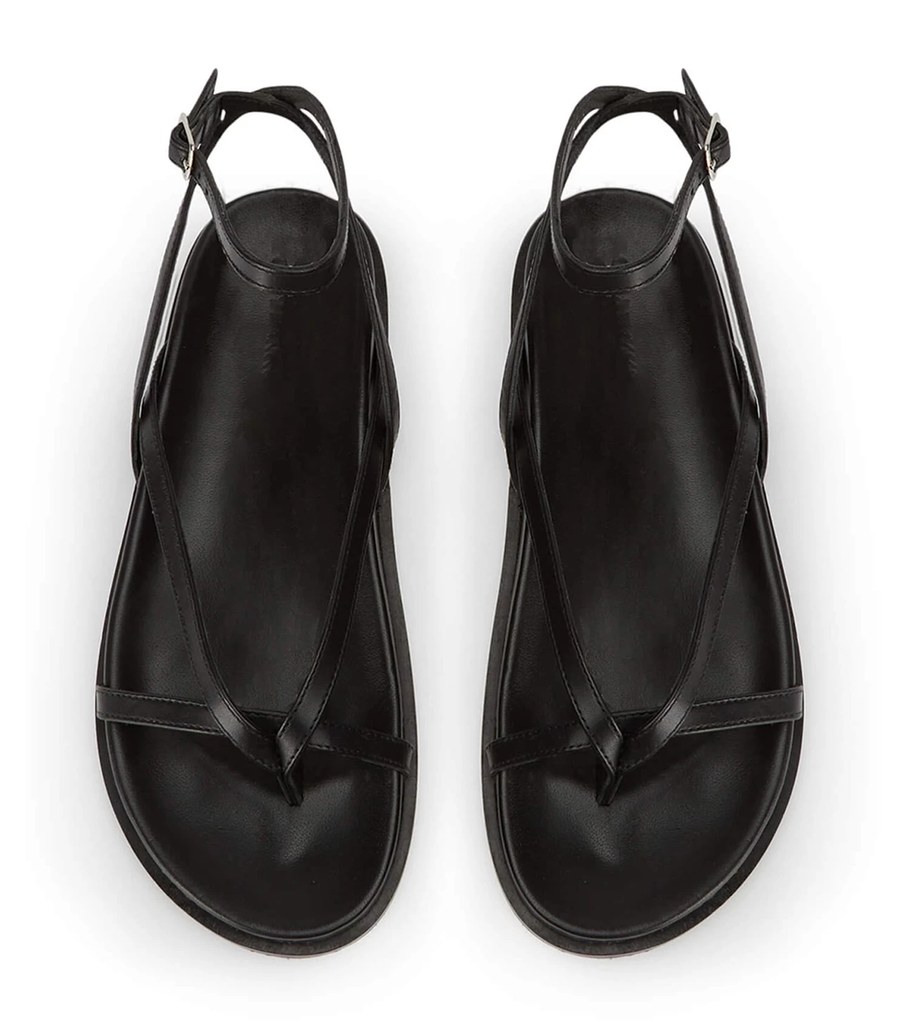 Lucie Black Nappa Sandals 8 Lucie Black Nappa Sandals - Image 6