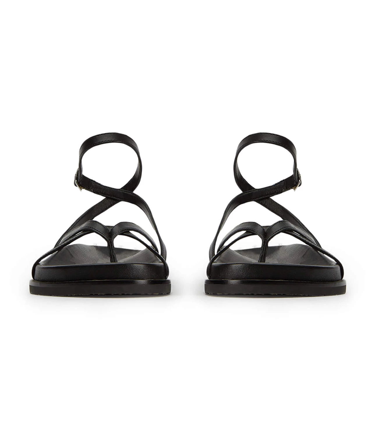 Lucie Black Nappa Sandals 9 Lucie Black Nappa Sandals - Image 7