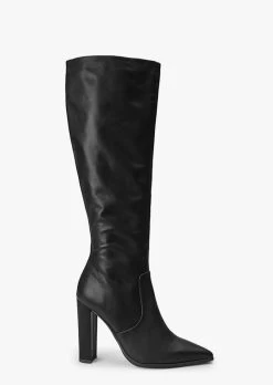 Lucille Black Venice Calf Boots