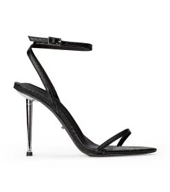 Myra Black Snake Heels -Tony Bianco Sales myra black snake heel 1288 1