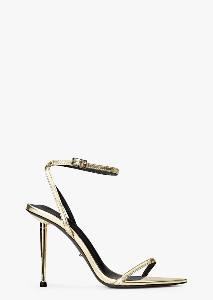Myra Gold Nappa Metallic Heels 3 Myra Gold Nappa Metallic Heels