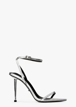Myra Silver Nappa Metallic Heels
