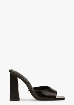 Naja Black Hi Shine Heels