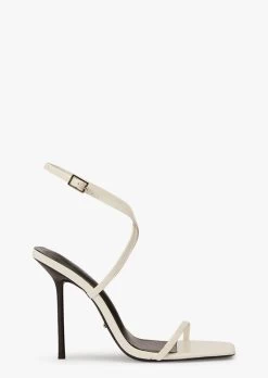 Naxos White Patent Heels