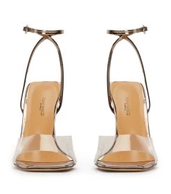 Nelani Clear Vinylite/Gunmetal Shine Heels -Tony Bianco Sales nelani clear vinylite gunmetal shine heels 1288 3