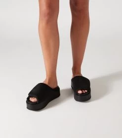 Roxana Black Scuba Sandals 14 Roxana Black Scuba Sandals -Tony Bianco Sales roxana black scuba sandals styled 1288 2